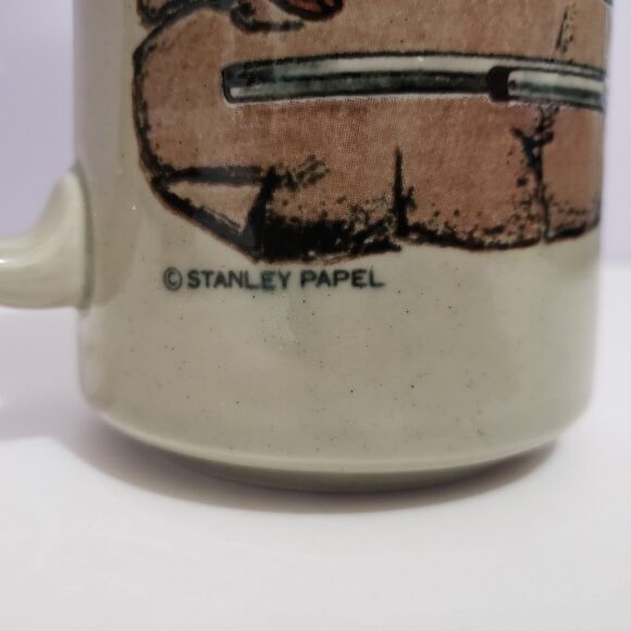 Stanley Papel Gun Themed Coffee Cup Mug Otageri Japan 5" - Picture 3 of 8